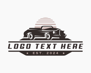 Retro Car Restoration Logo