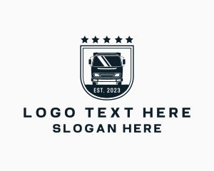 Haulage - Industrial Truck Logistics logo design