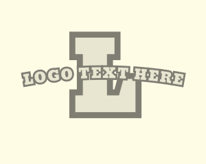 Varsity Athlete Lettermark logo design