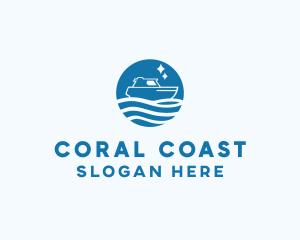 Ocean Sailboat Travel logo design