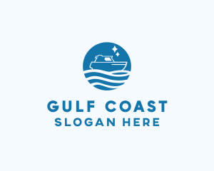 Ocean Sailboat Travel logo design