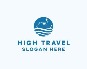 Ocean Sailboat Travel logo design