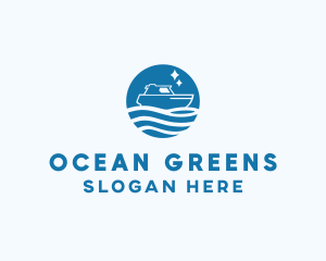 Ocean Sailboat Travel logo design