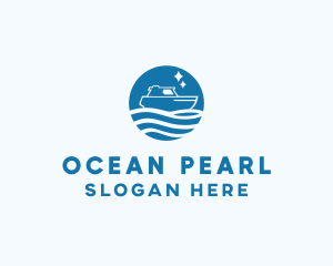Ocean Sailboat Travel logo design