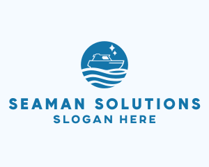 Seaman - Ocean Sailboat Travel logo design