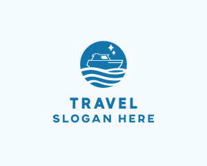 Ocean Sailboat Travel logo design