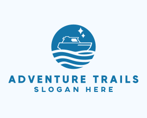 Ocean Sailboat Travel logo design