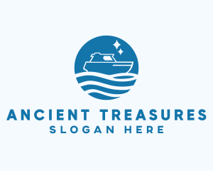 Ocean Sailboat Travel logo design