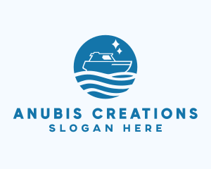 Ocean Sailboat Travel logo design