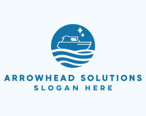 Ocean Sailboat Travel logo design