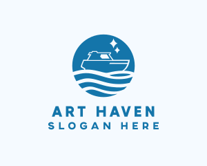 Ocean Sailboat Travel logo design