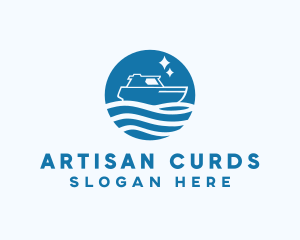 Ocean Sailboat Travel logo design