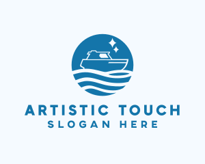 Ocean Sailboat Travel logo design