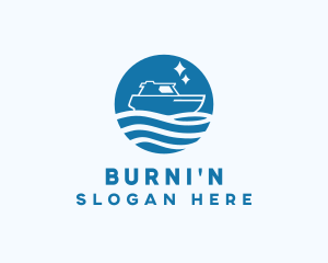 Ocean Sailboat Travel logo design