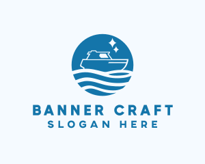 Ocean Sailboat Travel logo design