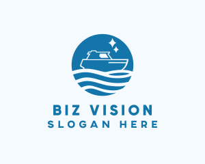 Ocean Sailboat Travel logo design