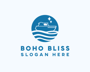 Ocean Sailboat Travel logo design