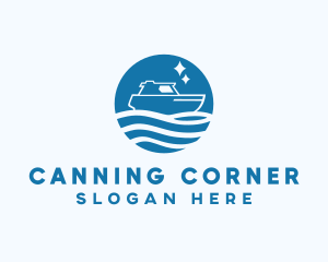 Ocean Sailboat Travel logo design