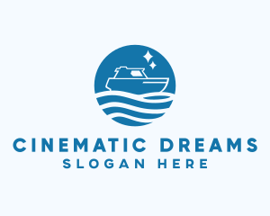 Ocean Sailboat Travel logo design