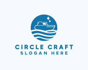 Ocean Sailboat Travel logo design