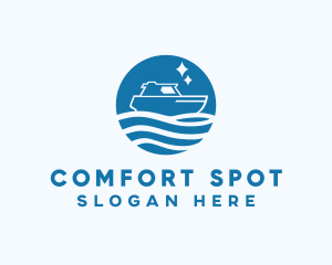 Ocean Sailboat Travel logo design