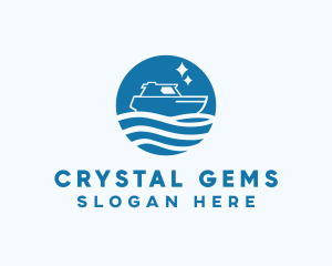 Ocean Sailboat Travel logo design