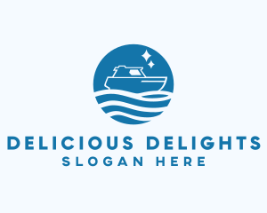 Ocean Sailboat Travel logo design