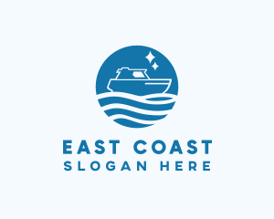 Ocean Sailboat Travel logo design