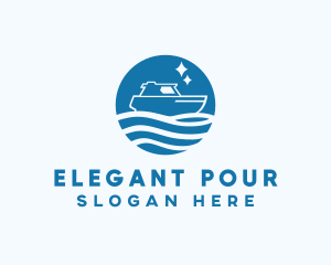 Ocean Sailboat Travel logo design