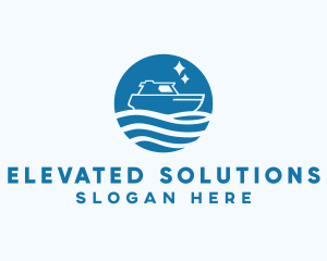 Ocean Sailboat Travel logo design