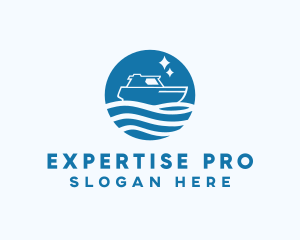 Ocean Sailboat Travel logo design