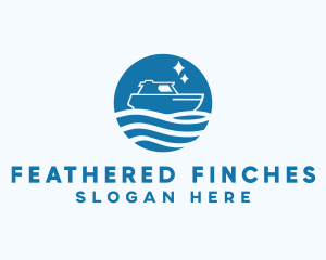 Ocean Sailboat Travel logo design