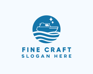 Ocean Sailboat Travel logo design