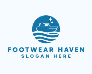 Ocean Sailboat Travel logo design