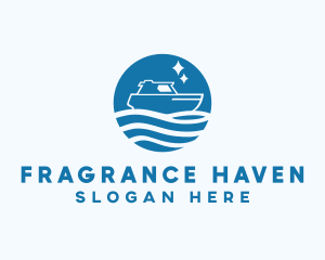 Ocean Sailboat Travel logo design