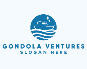 Ocean Sailboat Travel logo design