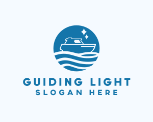 Ocean Sailboat Travel logo design