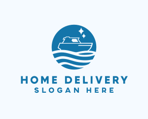 Ocean Sailboat Travel logo design