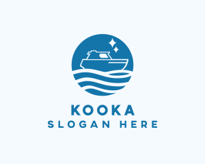 Ocean Sailboat Travel logo design