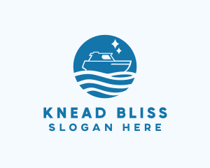 Ocean Sailboat Travel logo design