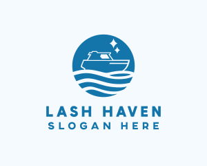 Ocean Sailboat Travel logo design