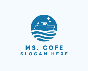 Ocean Sailboat Travel logo design