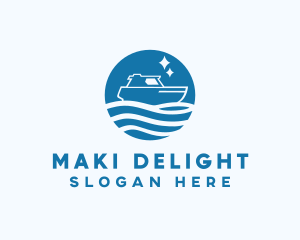 Ocean Sailboat Travel logo design