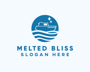 Ocean Sailboat Travel logo design