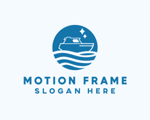 Ocean Sailboat Travel logo design