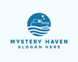 Ocean Sailboat Travel logo design