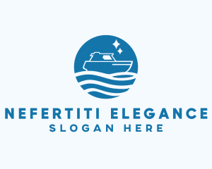 Ocean Sailboat Travel logo design