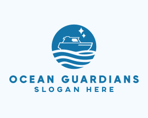 Ocean Sailboat Travel logo design