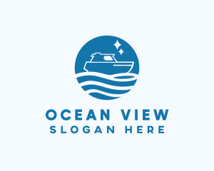 Ocean Sailboat Travel logo design