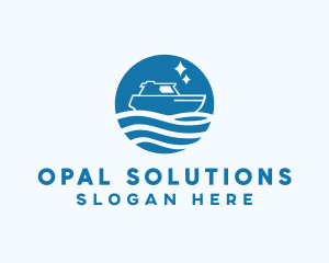 Ocean Sailboat Travel logo design